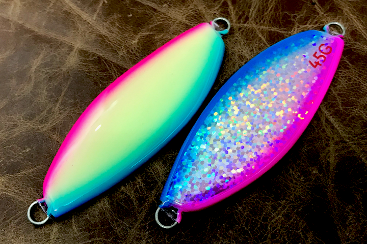 サーモンスプーン45/55 フロントグロー ダブルブルーピンク