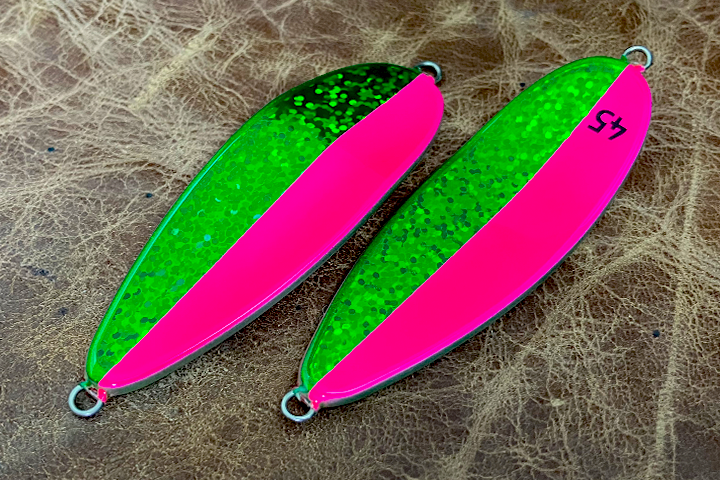 フィッシュバルスプーン ハーフグリーンパッションピンク