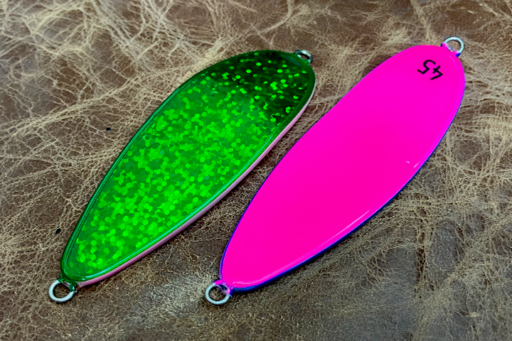 フィッシュバルスプーン リバーシブルグリーンパッションピンク