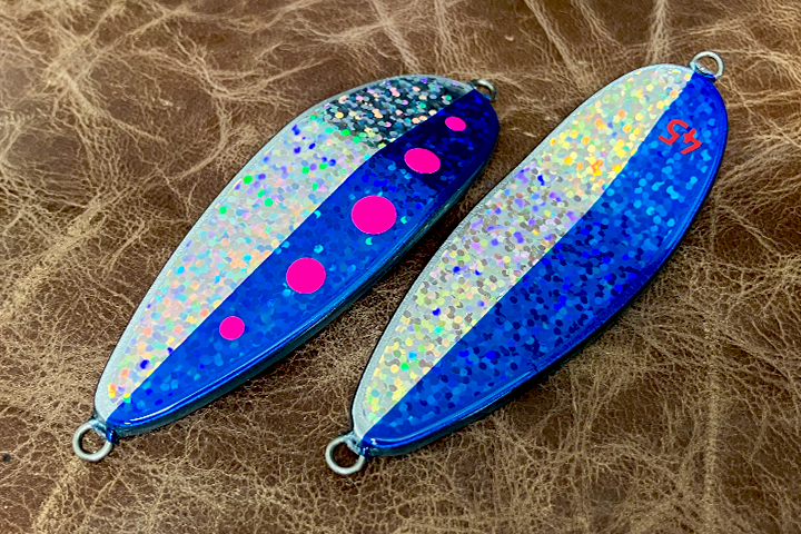 フィッシュバルスプーンハーフブルーピンクドット