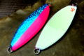 サーモンスプーン４５/５５　バックグロー ハーフブルーパッションピンク
