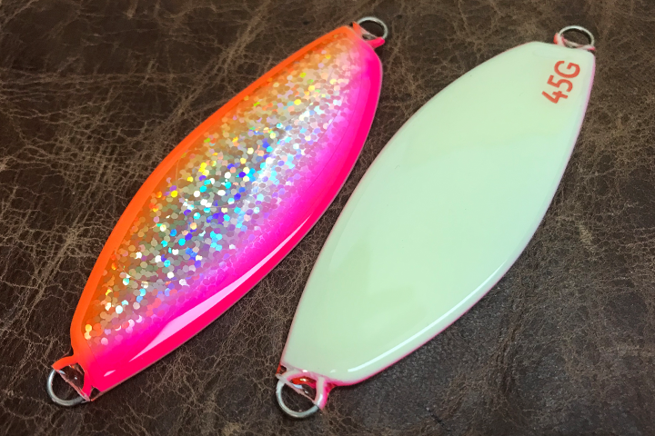 サーモンスプーン45/55 バックグロー ピンクオレンジ
