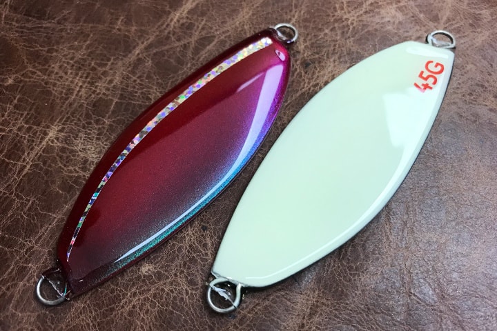 サーモンスプーン45/55 バックグロー 偏光レッドグリーンパープル