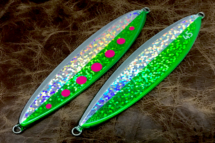 ティアーサーモン45/55/65 ハーフブグリーンピンクドット