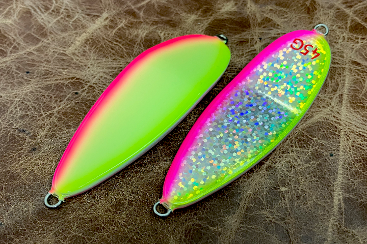 フィッシュバルスプーン フロントグロー チャートグリーンピンク