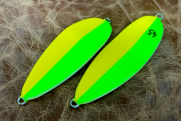 フィッシュバルスプーン  ハーフイエローチャートグリーンピンク