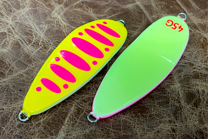 フィッシュバルスプーン バックグロー ピンクパーマーク イエロー