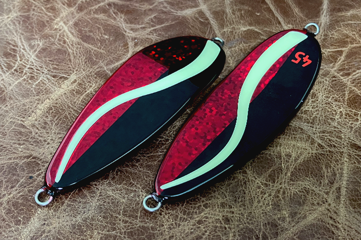 フィッシュバルスプーン グローライン ハーフレッドブラック