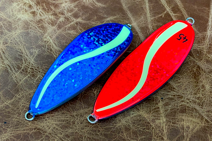 フィッシュバルスプーン グローライン ブルー蛍光レッド