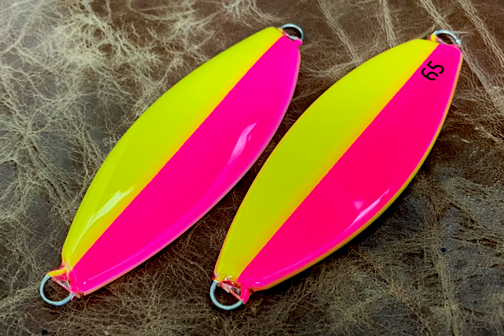 サーモンスプーン65 ハーフイエローパッションピンク