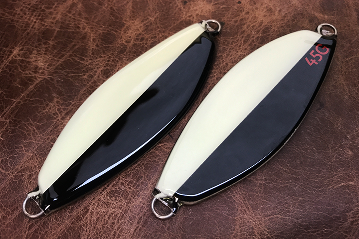 サーモンスプーン45/55 ハーフグロー ブラック(ステルス)