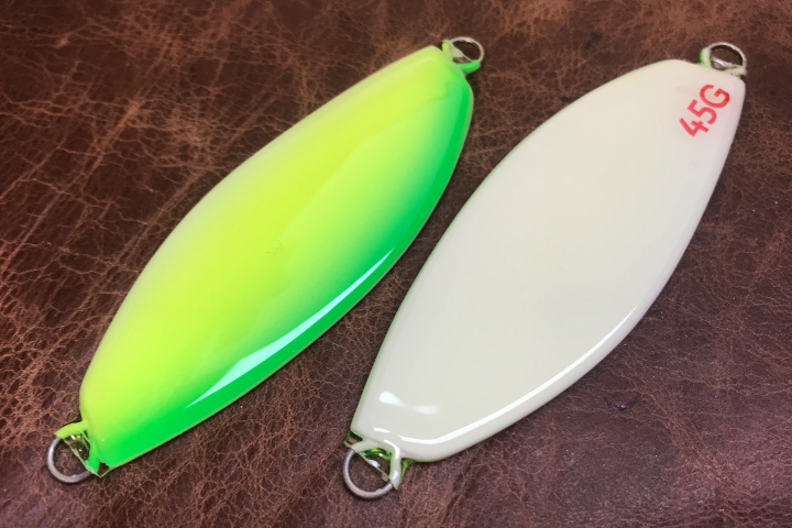 サーモンスプーン45/55 フロントグロー ライムチャート