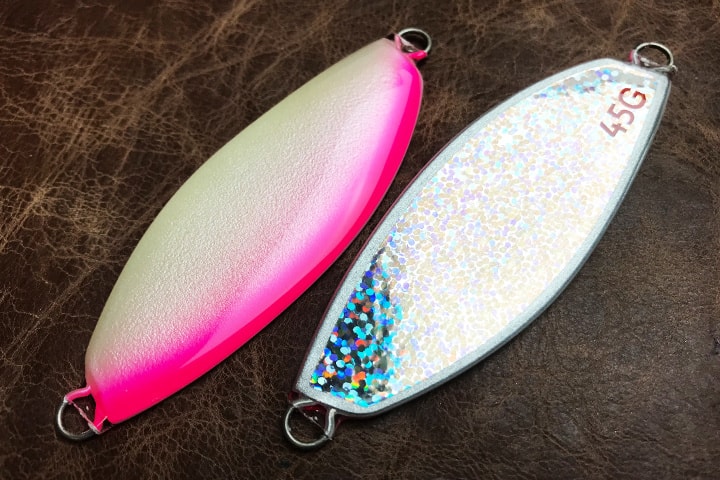 サーモンスプーン45/55 フロントグロー ピンクパール