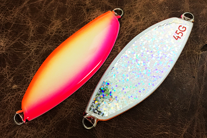サーモンスプーン45/55 フロントグロー ピンクオレンジ