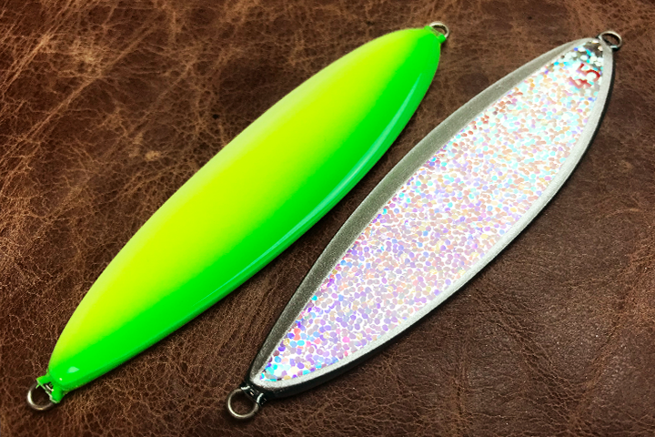 ティアーサーモン45/55/65 フロントグロー ライムチャートシルバー