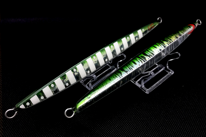 ピアス ホログラム ゼブラﾄドットグロー オリーブグリーン