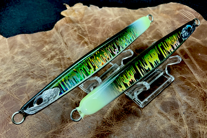 ディアン太刀魚150 ホログラム グローテイル オリーブグリーン